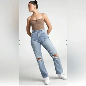 Rolla’s free people jeans size 27 loose fit grunge destroyed